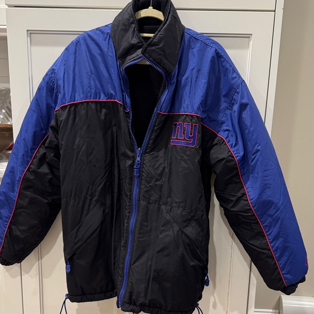 Blue and Black NY Giants Jacket